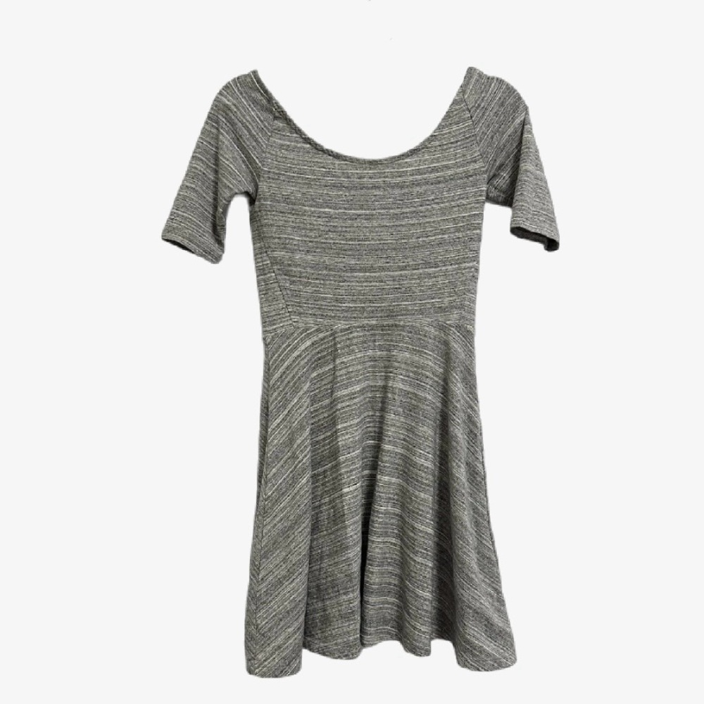 Aritzia Talula Gray Fit and Flare Mini Dress